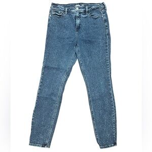 Old Navy Women’s Rockstar Super Skinny Jeans Blue Stonewash Size 10